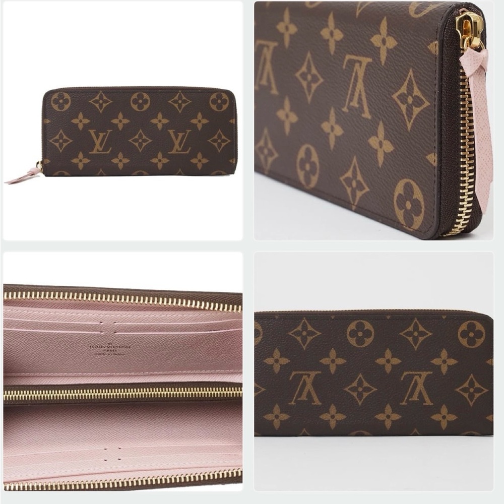 Louis Vuitton PinkPortefeuille Clemence Wallet Monogram M61298